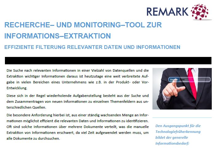 Broschüre REMARK Broschüre REMARK